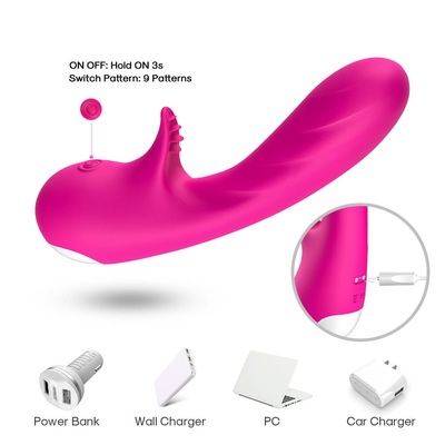 Pengisian Magnetik Merangsang G Spot Vibrator Sex Toy Untuk Pria Dan Wanita