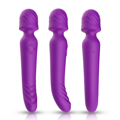 Lembut Silicone Ditekuk AV Wand Massager Leher Pemanasan Cerdas Ujung Ganda