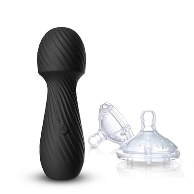 Mini Portabel AV Wand Vibrator USB Isi Ulang Orgasme Puting Klitoris Wanita