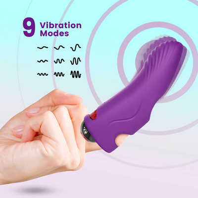 Nirkabel Isi Ulang Dewasa Mini Seks Jari Vibrator Pijat Tubuh Mainan