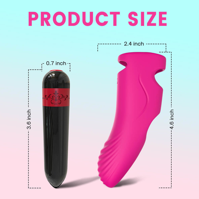 Nirkabel Isi Ulang Dewasa Mini Seks Jari Vibrator Pijat Tubuh Mainan