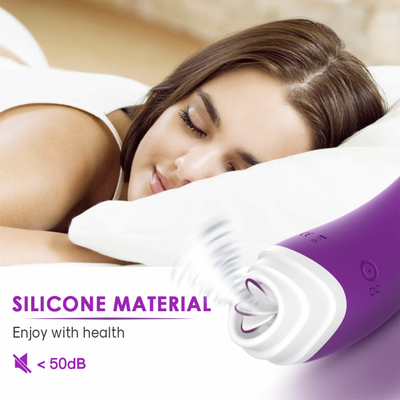 Dildo Vibrator Tongue Licker Stimulator, Pijat Stimulasi Vagina Tahan Air