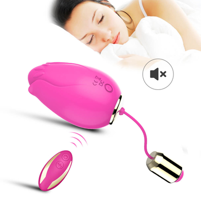 G Spot Bergetar Telur Mainan Seks Untuk Wanita Kontrol Nirkabel Mini Bunga Silikon