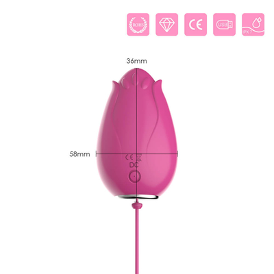 G Spot Bergetar Telur Mainan Seks Untuk Wanita Kontrol Nirkabel Mini Bunga Silikon