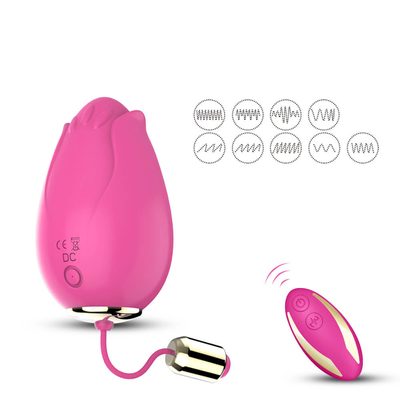 G Spot Bergetar Telur Mainan Seks Untuk Wanita Kontrol Nirkabel Mini Bunga Silikon