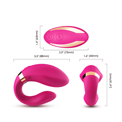 Motor Ganda Getaran Foreplay Teasing Massager Getaran Jarak Jauh Mainan Pasangan Dewasa