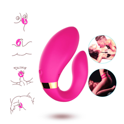Motor Ganda Getaran Foreplay Teasing Massager Getaran Jarak Jauh Mainan Pasangan Dewasa
