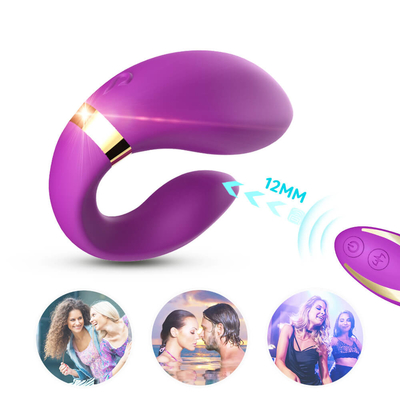 Motor Ganda Getaran Foreplay Teasing Massager Getaran Jarak Jauh Mainan Pasangan Dewasa