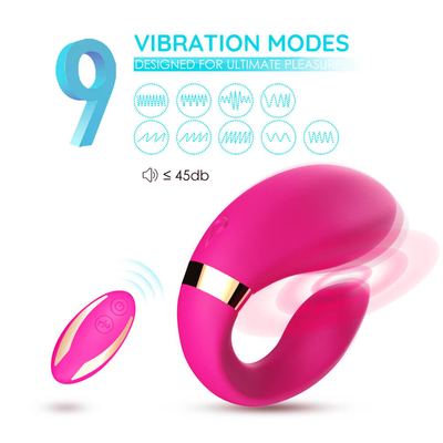 Motor Ganda Getaran Foreplay Teasing Massager Getaran Jarak Jauh Mainan Pasangan Dewasa