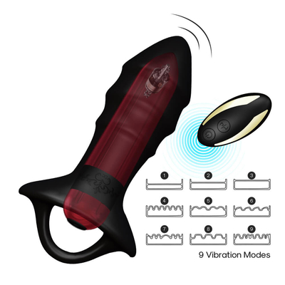 Pijat Prostat Mainan Seks Silikon Anal Plug Dengan Remote Control