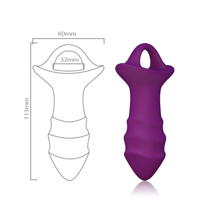 Pijat Prostat Mainan Seks Silikon Anal Plug Dengan Remote Control