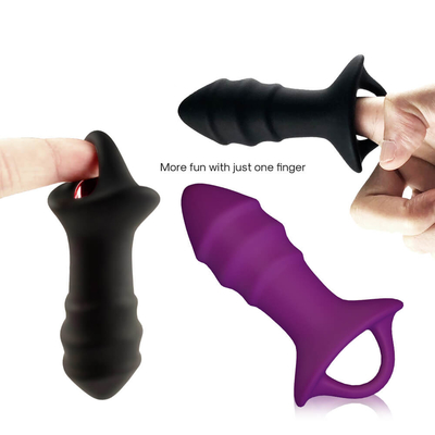 Pijat Prostat Mainan Seks Silikon Anal Plug Dengan Remote Control