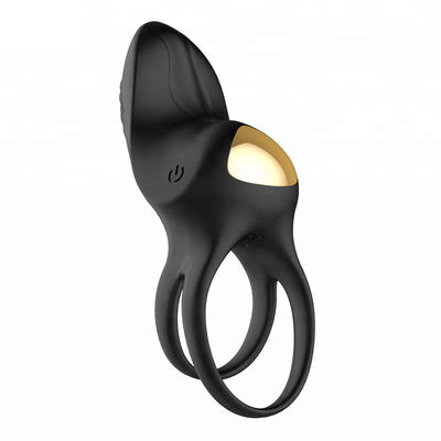 IPX6 90 Menit Pria Tertunda Ejakulasi Silicone Dual Penis Ring Sex Toy