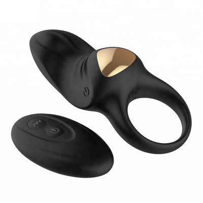 Cincin Penis Nirkabel Sex Toy 10 Kecepatan Remote Control Clit Vibrator