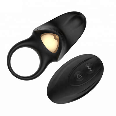 Cincin Penis Nirkabel Sex Toy 10 Kecepatan Remote Control Clit Vibrator