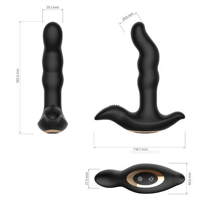 75 Menit Remote Control Anal Plug Vibrator Silicone Pria Prostat Pijat Sex Toy