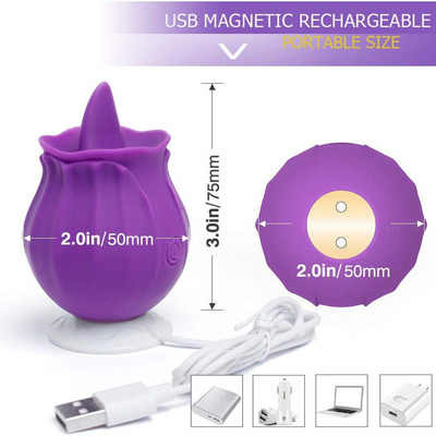 Bunga Lidah Menjilati Vibrator