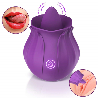 Bunga Lidah Menjilati Vibrator