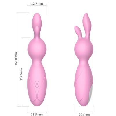 Vibrator Silikon Kelinci Isi Ulang Av