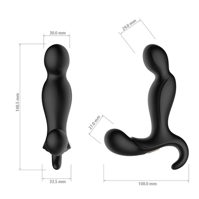 Kuat Lembut Anal Plug Sex Toys Remote Control Pria Masturbator 148.5 * 100 * 33.5mm