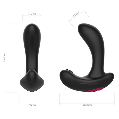 Dual Motor Besar Tiup Anal Plug Wireless Anal Butt Plug Mainan Seks Remote Control