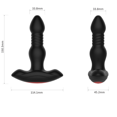 10 Kecepatan Jarak Jauh Anal Plug Sex Toys Menyodorkan Anal Plug Prostate Massager Butt Plug