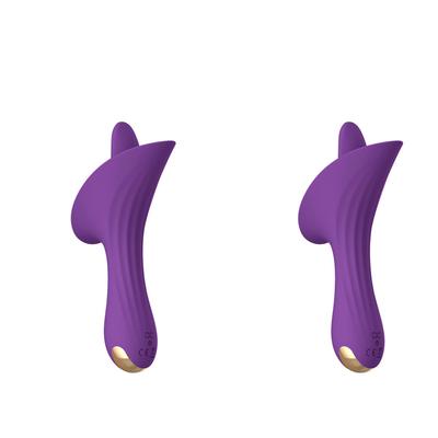 Pekerjaan pukulan Lisan Lidah Jilat Vibrator Pengisap Puting Klitoris Stimulator Vibrator