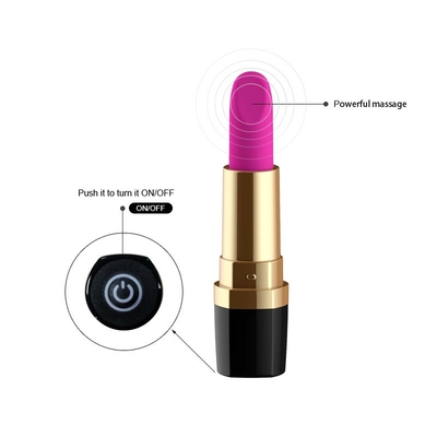 Black Rose Clit Stimulator Whisper Quiet Pemula Lipstik Vibrator