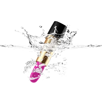 Black Rose Clit Stimulator Whisper Quiet Pemula Lipstik Vibrator