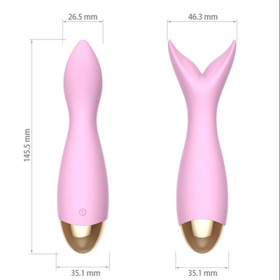 145.5 * 35 * 35mm Frekuensi Tinggi Clit Vibrator Kuat Klitoris Vibrator Untuk Wanita