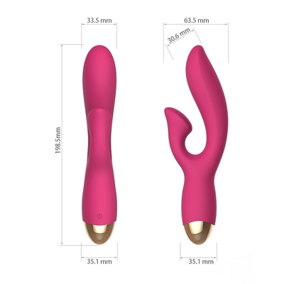 RoHS Pussy Kelinci Vibrator Pijat Tubuh Dewasa G Spot Vibrator Sex Toy
