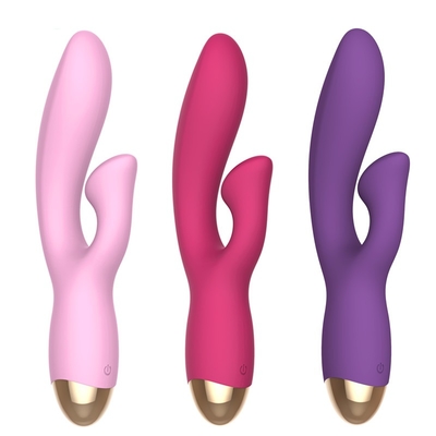 RoHS Pussy Kelinci Vibrator Pijat Tubuh Dewasa G Spot Vibrator Sex Toy