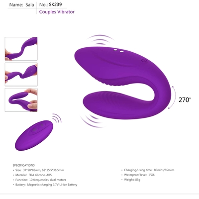 C Bentuk Dpt Dipakai G Spot Vibrator Sex Toy Wireless Remote Control Pasangan Clit Vibrator