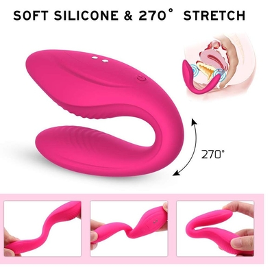C Bentuk Dpt Dipakai G Spot Vibrator Sex Toy Wireless Remote Control Pasangan Clit Vibrator
