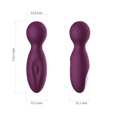 12 Kecepatan 10 Fungsi Satin Silicone G Spot Vibrator Sex Toy Mini Wand Massager