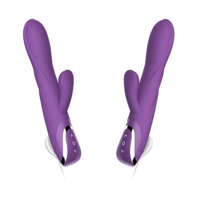 Remote Kontrol Dildo Bergetar G Spot Kelinci Vibrator Dengan Telinga Kelinci Untuk Stimulasi Klitoris Mainan Wanita