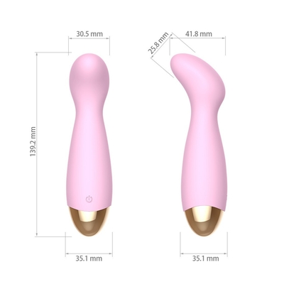 139.2mm Isi Ulang Tongkat Sihir Pijat Silikon Kelinci Vibrator Sex Toy