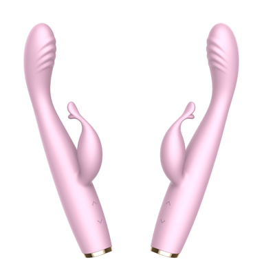 Wireless G Spot Vibrator Anal Lembut Wanita Motor Ganda Silent Rabbit Vibrator