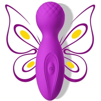 12 Mode Handheld AV Wand Massager Leher Kembali Cordless Body Massager