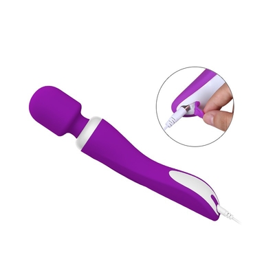 Stimulasi Klitoris Silikon Listrik Mainan Handheld Wand Massager Kenikmatan Seksual Mainan