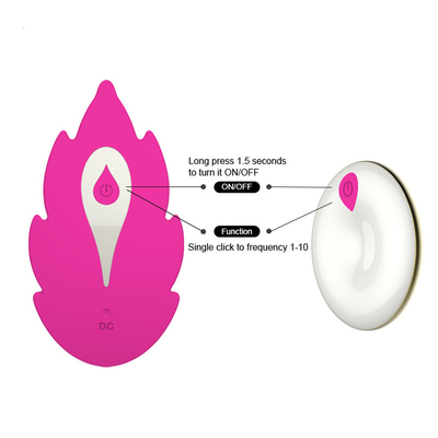 72 * 35 * 19mm Pink Wearable Egg Remote Wireless Vibrating Panties CE RoHS