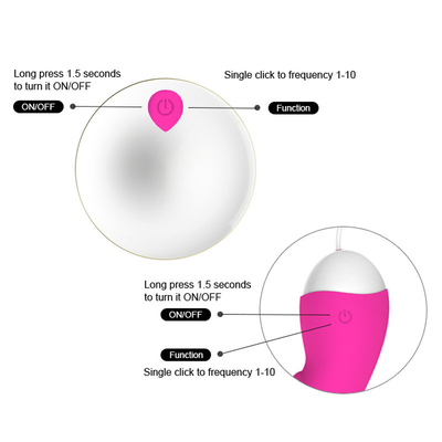 98 * 42 * 35mm Invisible Love Egg Vibrator Silicone Vibrating Eggs Sex Toy