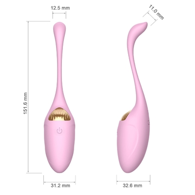 Vibrator Masturbasi Wanita Bergetar Telur Mainan Seks Peluru Isi Ulang Dengan Remote