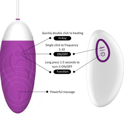 Remote Diam Tahan Air Bergetar Telur Mainan Seks Pijat Telur Vibrator Telur Peluru
