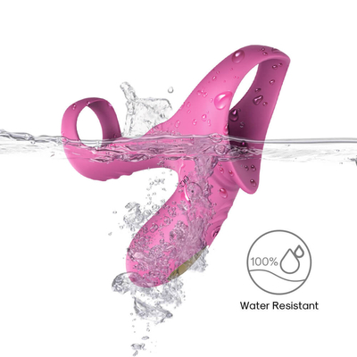 Motor Ganda 40dbs Vibrating Cock Ring, baterai Li 280mAh Vibrator Penis Pria