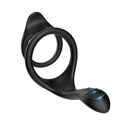 Double Loop Penis Ring Sex Toy 80x70x50mm Cincin Ereksi Penis Silikon Penuh