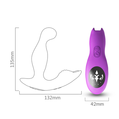 Berputar Dan Bergetar Pria Prostat Massager Silicone Homemade Sex Toy