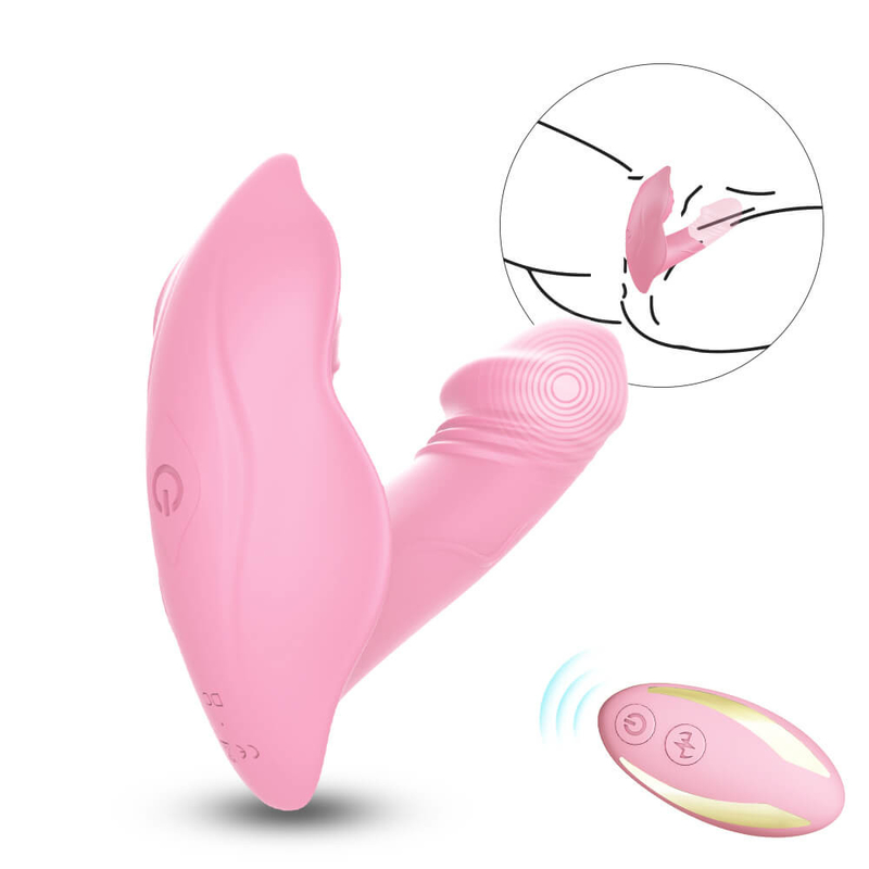 Remote Control Panty Wearable Silicone G Spot Vibrator, Dildo Vibrator Sex Toy