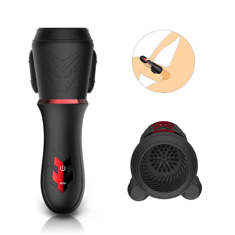 Men AV Wand - Glans Exercise Cup Vibrator Masturbator Massager 10 frekuensi, motor ganda