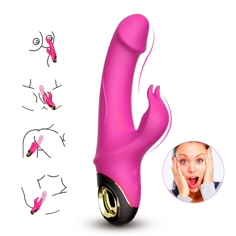 Menakjubkan Dewasa G Spot Kelinci Vibrator Wanita Vagina Klitoris Stimulator Mainan Seks
